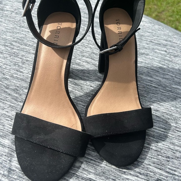 Torrid Black wedge Heels with Ankle Strap size 10W - Picture 5 of 6